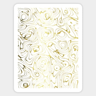 GOLD Evolution Abstract Art Sticker